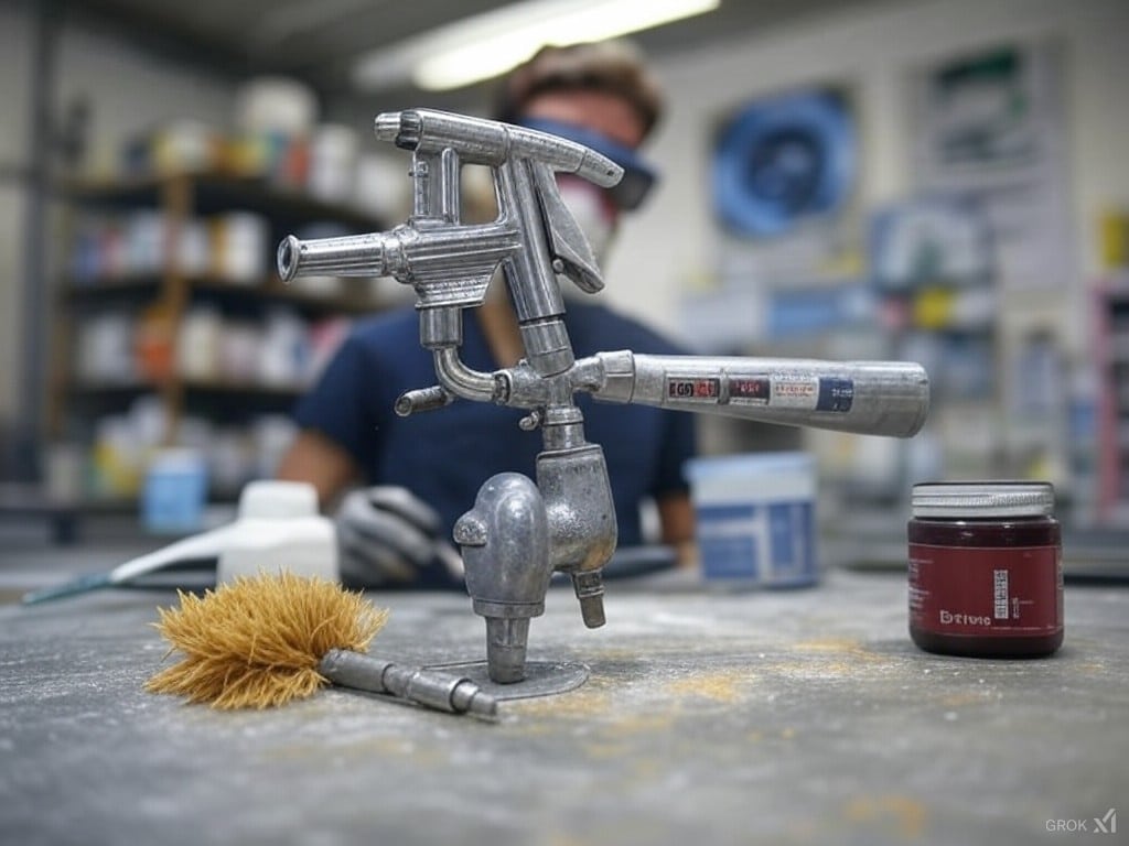 Использование пульверизатора для покраски