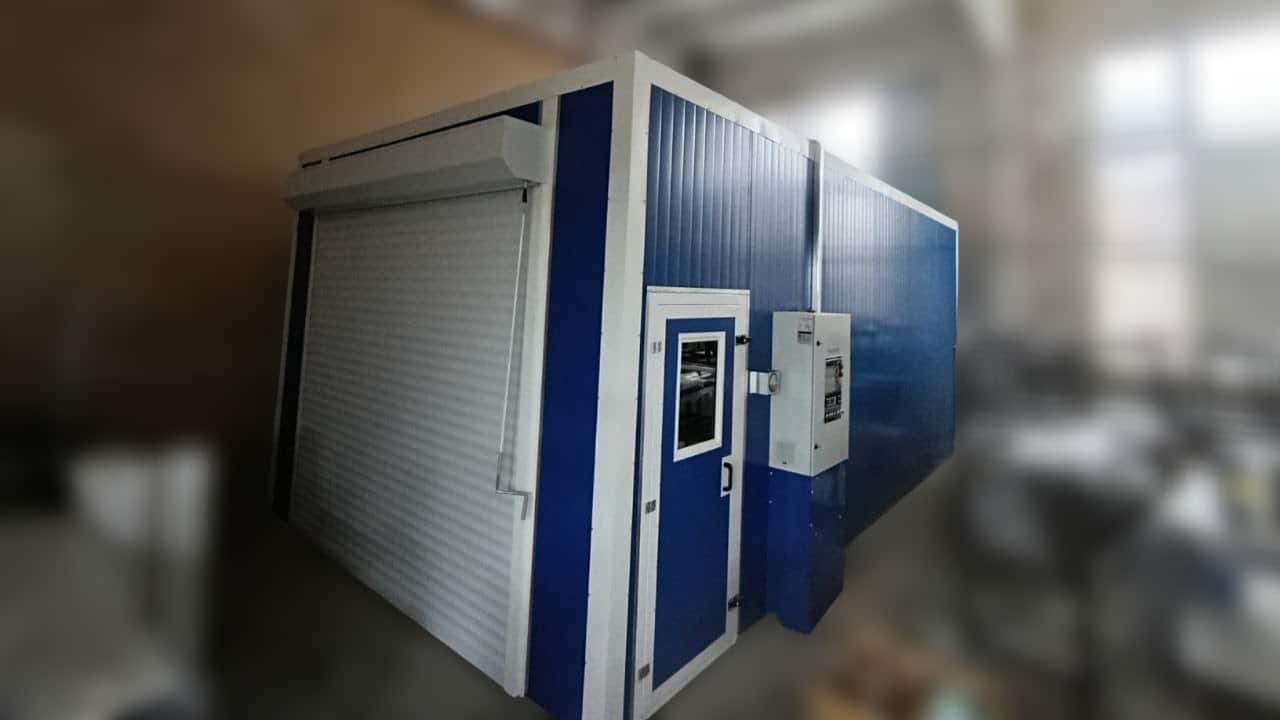 Фарбувально-сушильна камера для виробника полімерних виробів