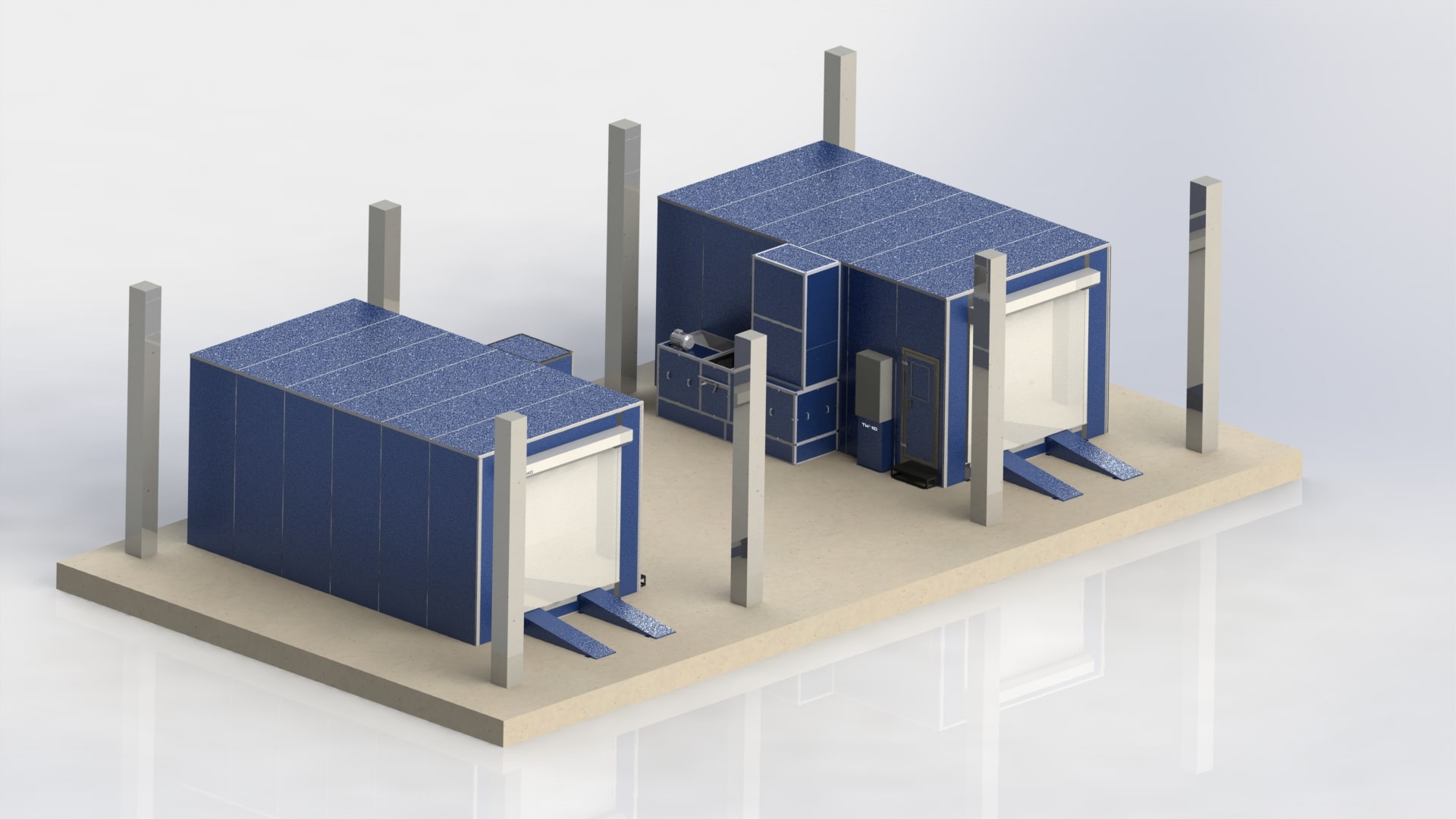 Фарбувально-сушильний комплекс для приладобудівного підприємства