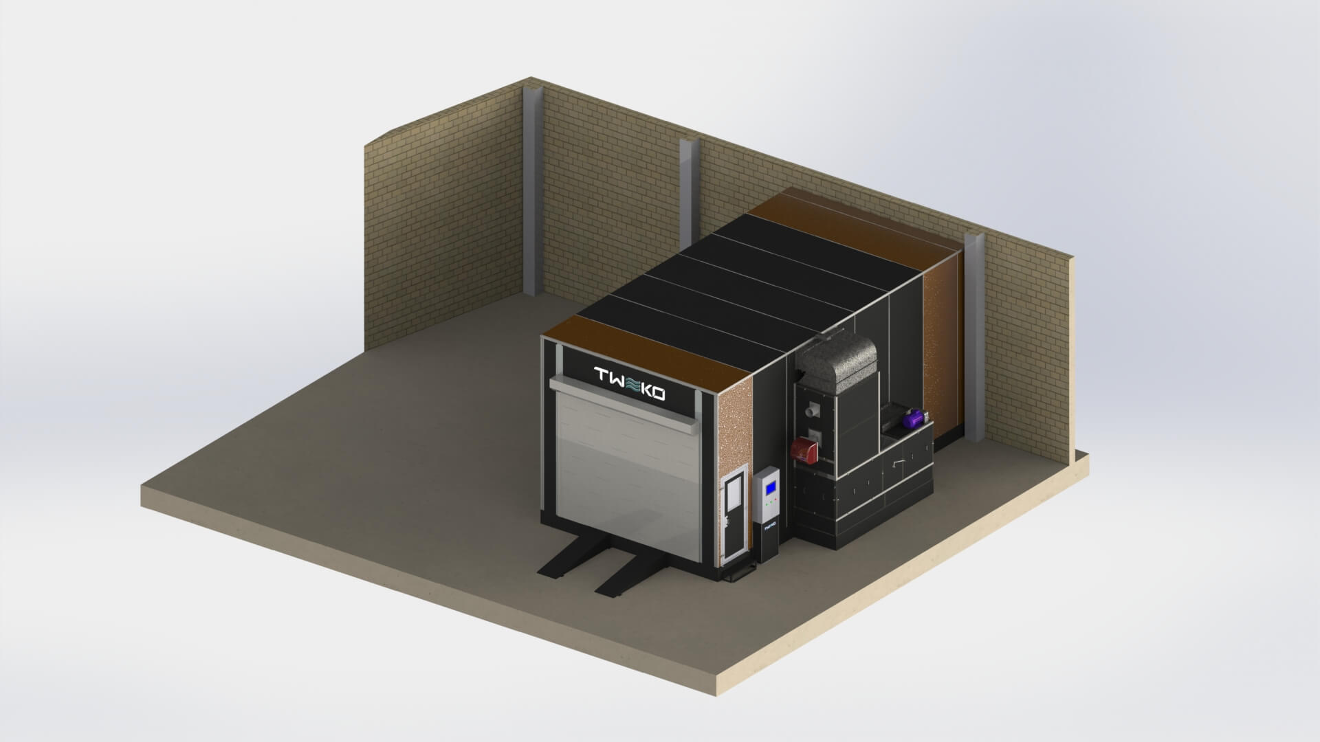 Індивідуальна конфігурація фарбувальної камери для автосервісу в Іспанії